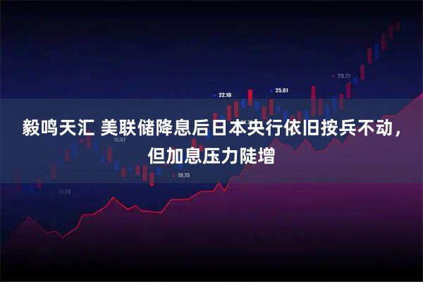 毅鸣天汇 美联储降息后日本央行依旧按兵不动，但加息压力陡增
